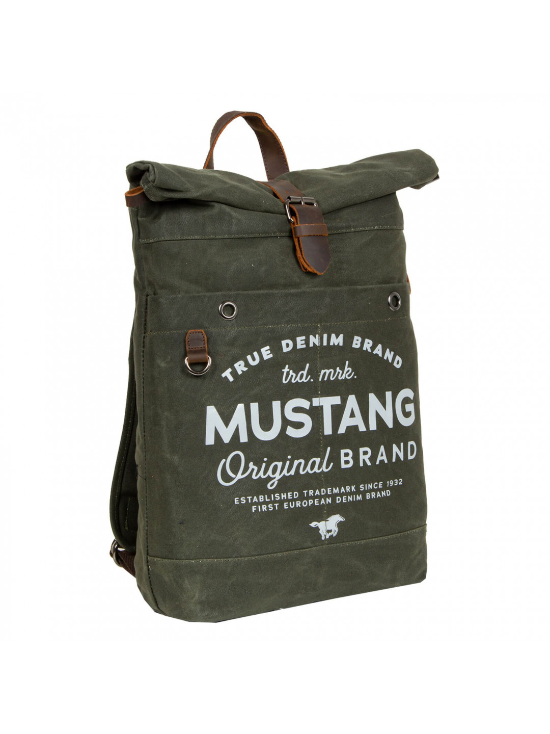 Velký trendy batoh Mustang Lindr – zelená