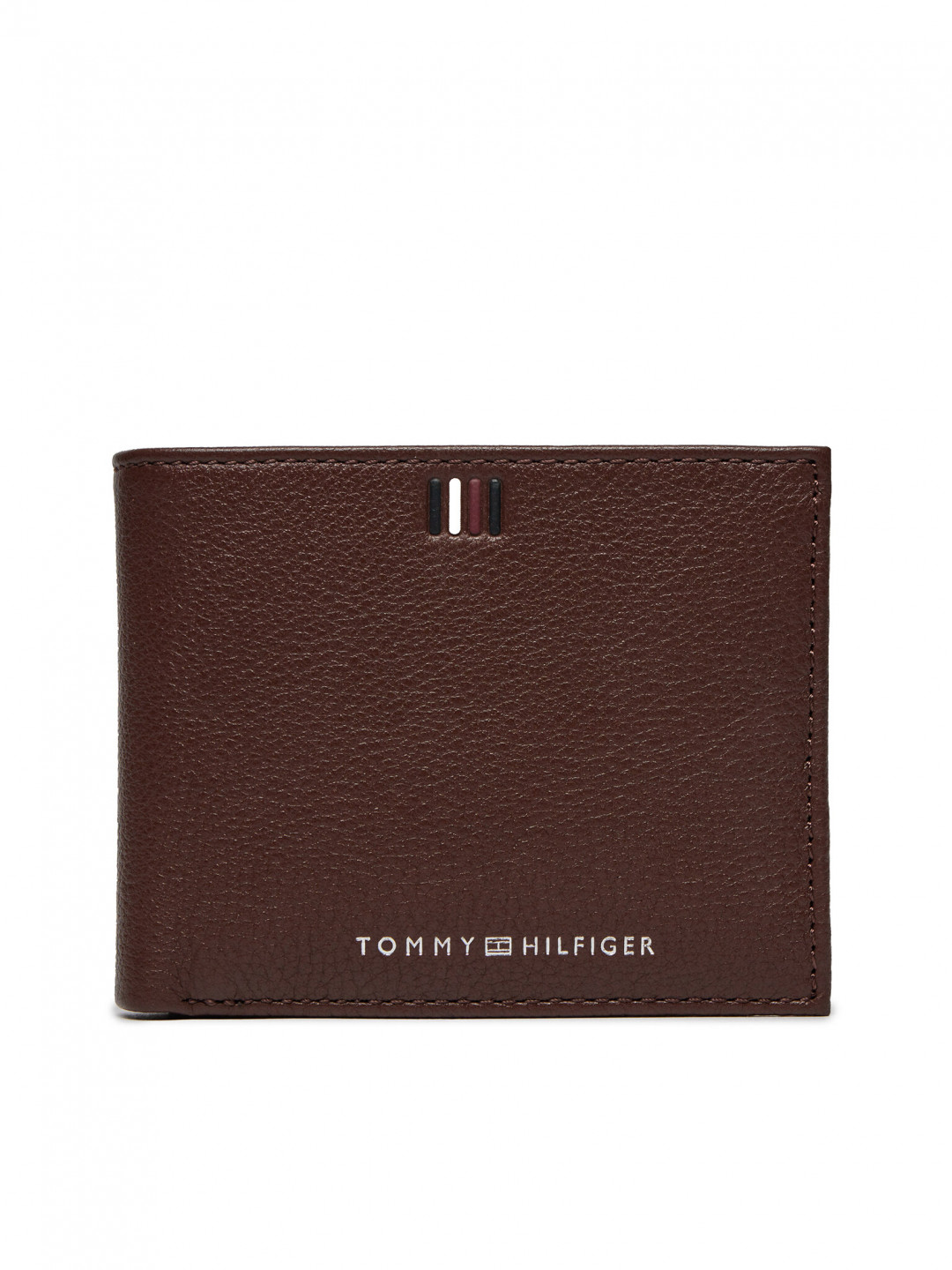 Tommy Hilfiger Velká pánská peněženka Th Central Mini Cc Wallet AM0AM11854 Hnědá