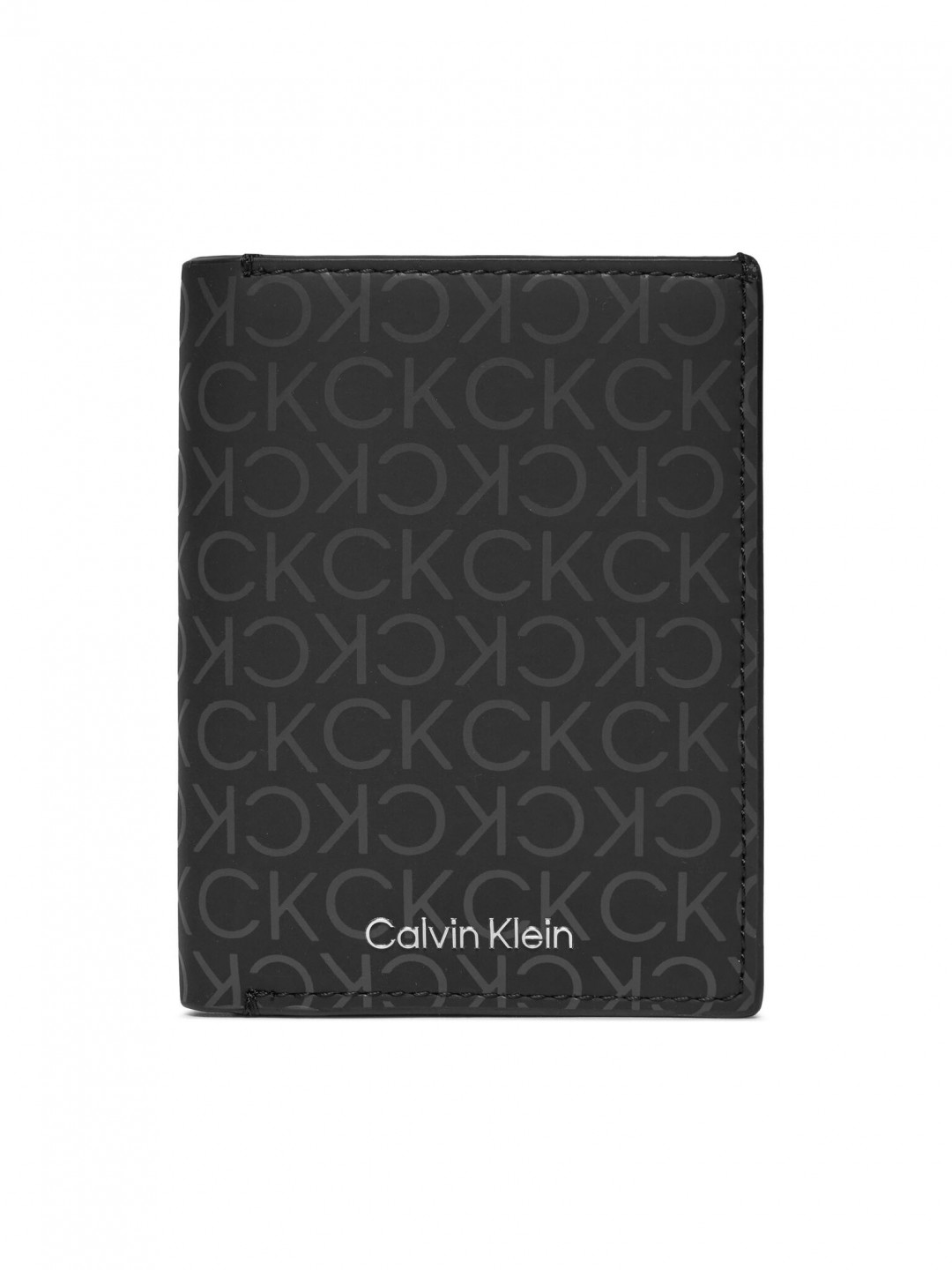 Calvin Klein Velká pánská peněženka Rubberized Trifold 6Cc W Detach K50K511379 Černá