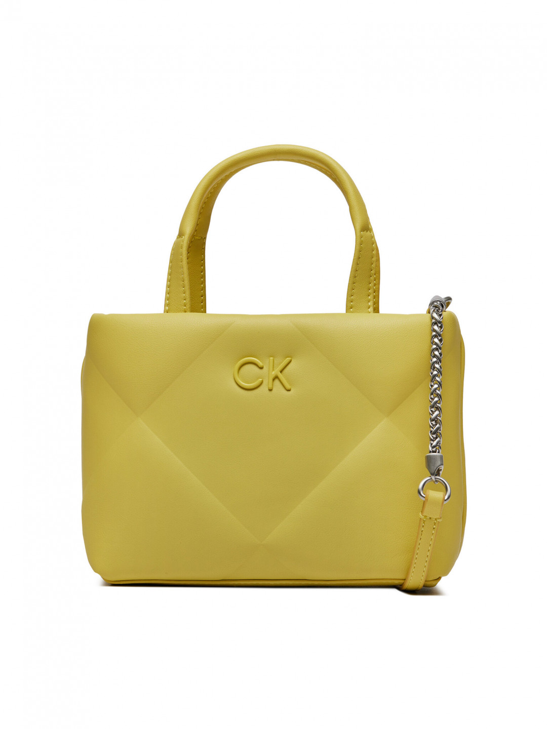 Calvin Klein Kabelka Re-Lock Quilt Tote Mini K60K611340 Žlutá