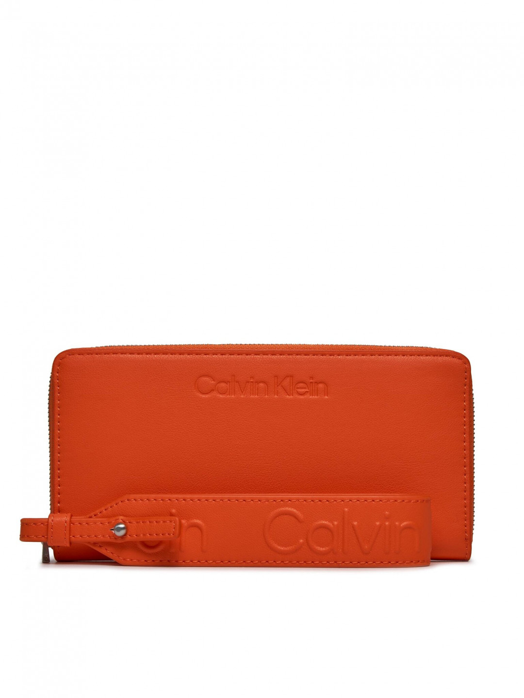 Calvin Klein Velká dámská peněženka Gracie Wallet W Strap Lg K60K611388 Oranžová