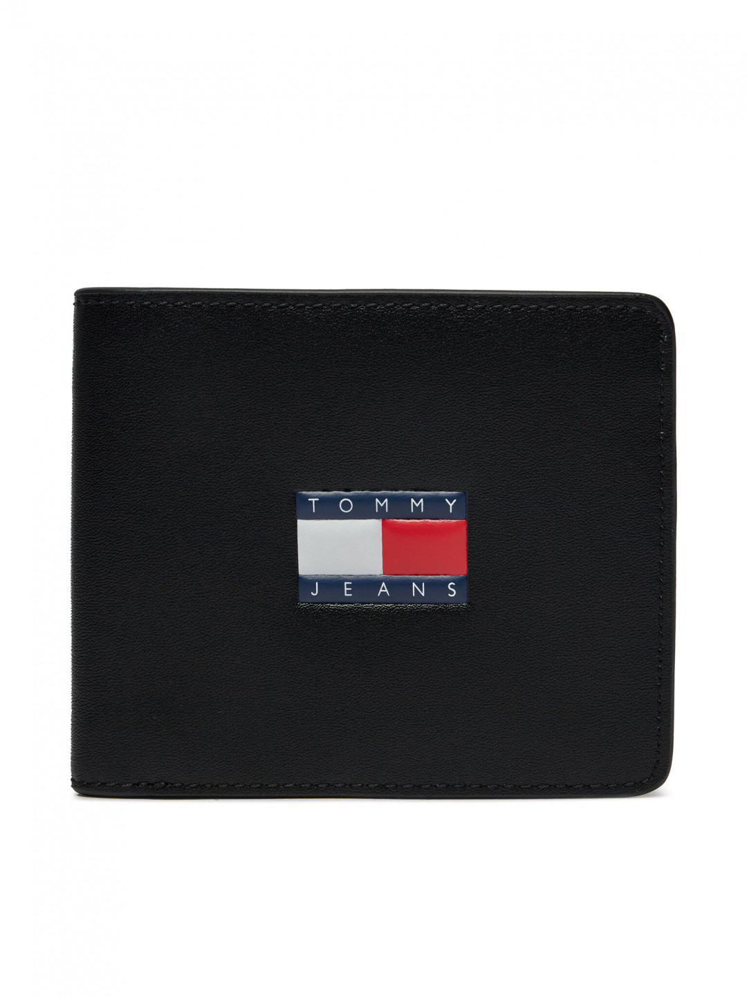 Tommy Jeans Velká pánská peněženka Tjm Heritage Leather Cc Wallet AM0AM12082 Černá