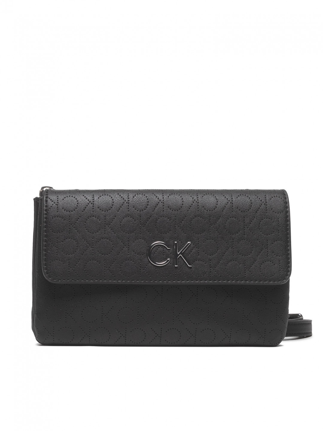 Calvin Klein Kabelka Re-Lock Dbl Crossbody Bag Perf K60K609399 Černá