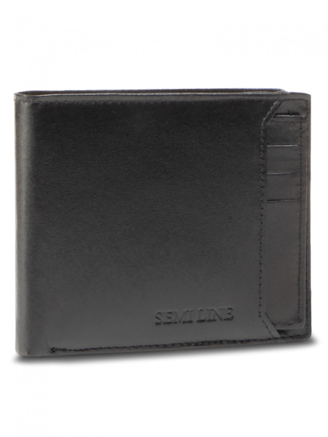Semi Line Velká pánská peněženka P8227-0 Černá