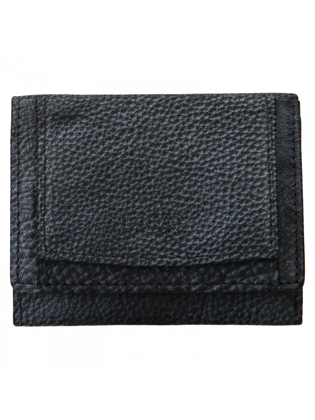 Dámská kožená slim peněženka Lagen Déborah – šedo-černá