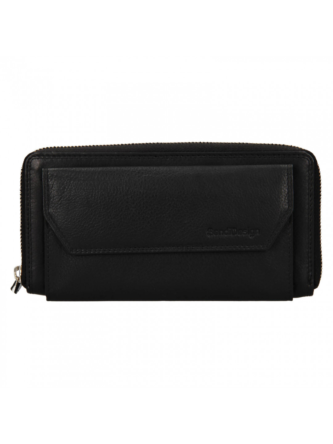 Dámská kožená peněženka SendiDesign Julie – černá
