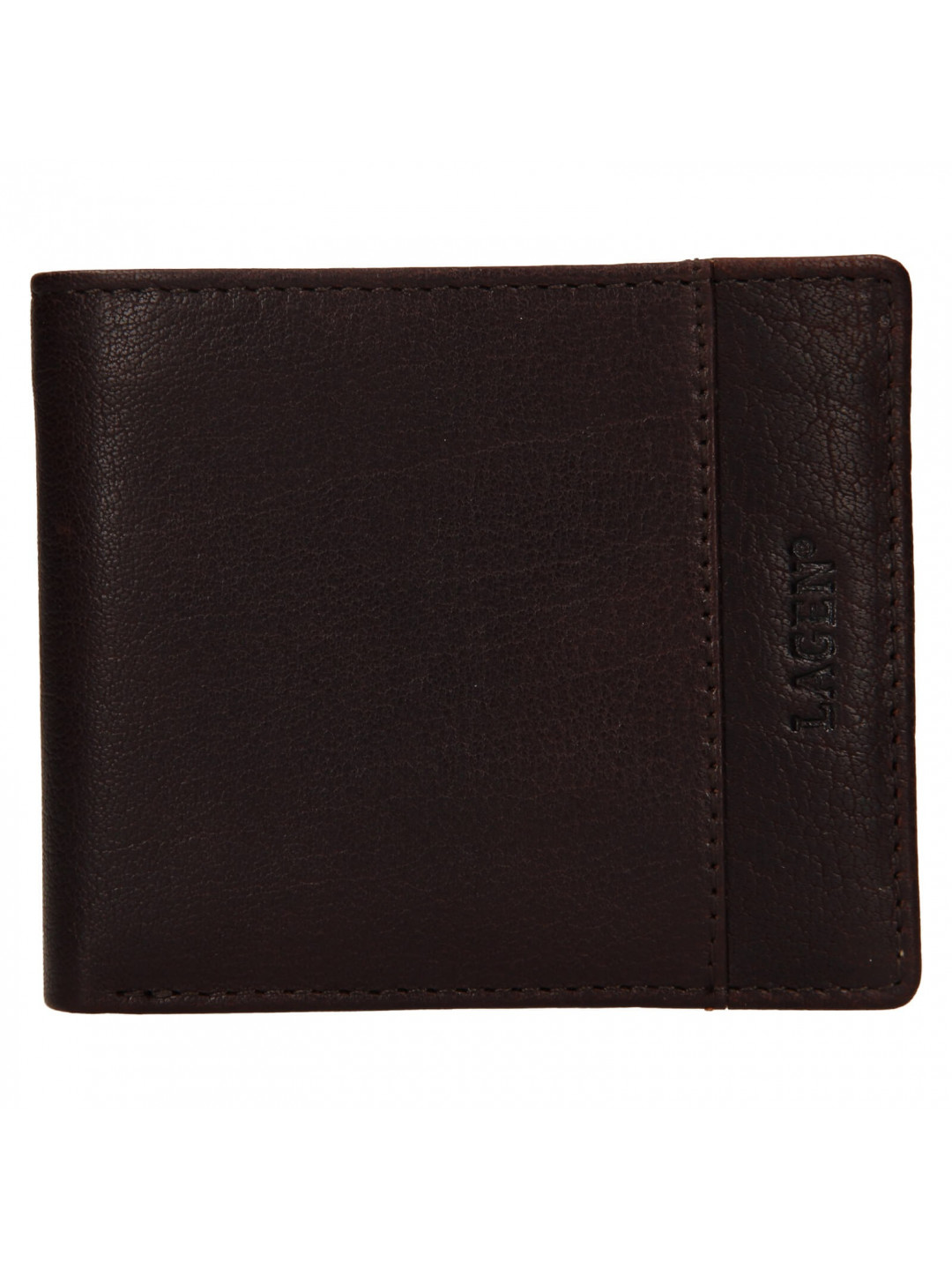 Pánská kožená peněženka Lagen Denton – hnědá