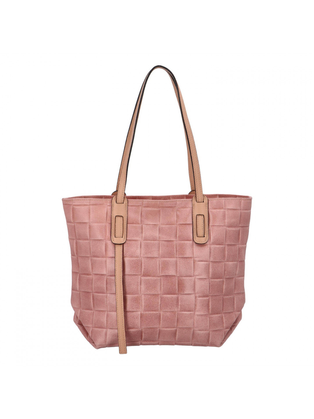 Dámská kožená kabelka Delami Elena – růžová