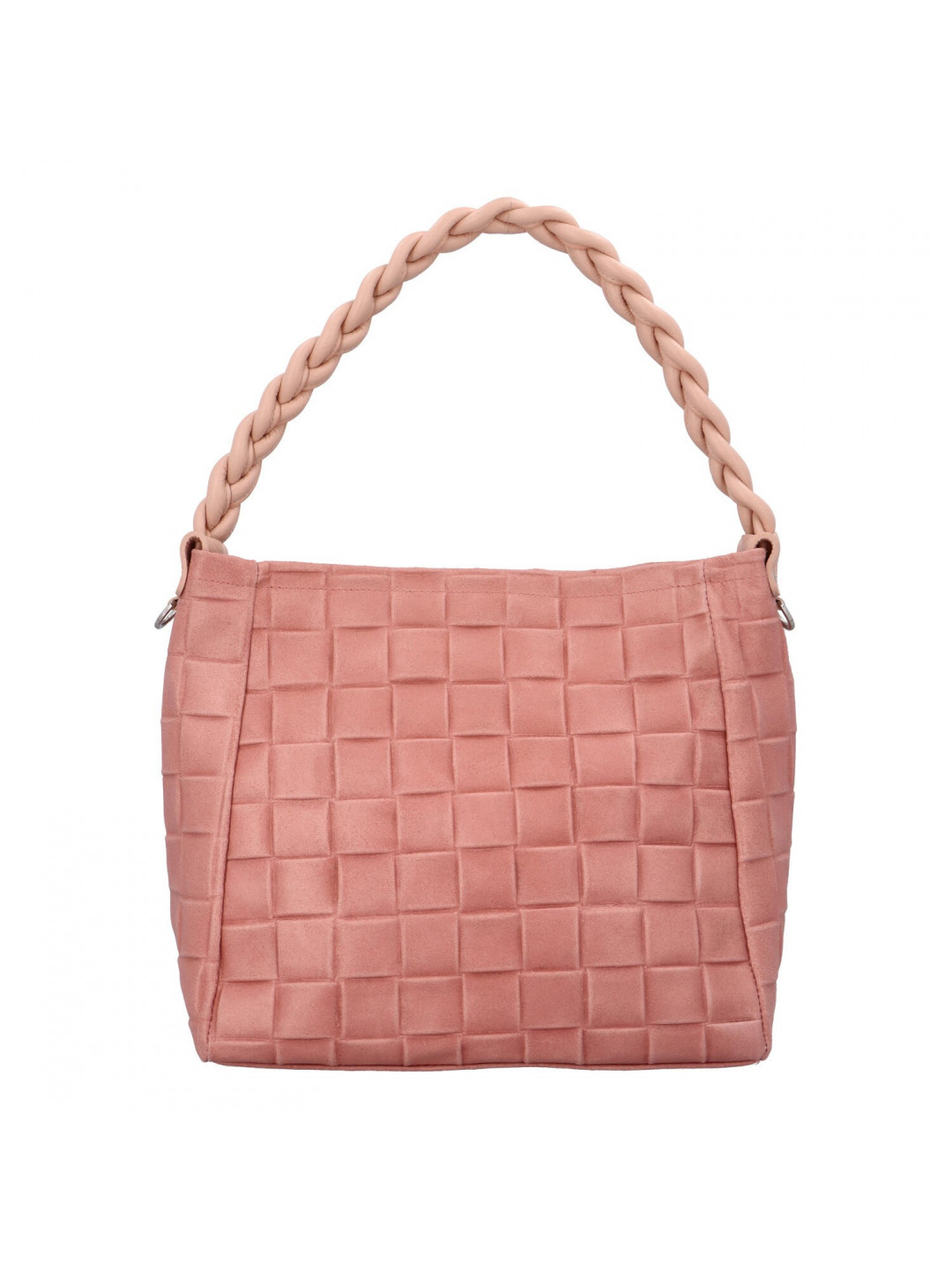 Dámská kožená kabelka Delami Chiara – růžová