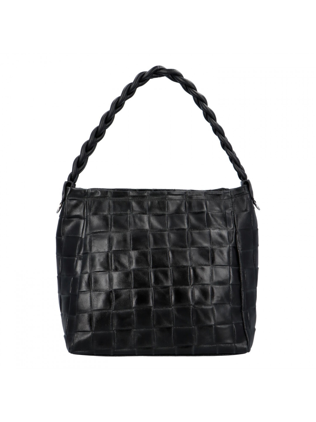 Dámská kožená kabelka Delami Chiara – černá