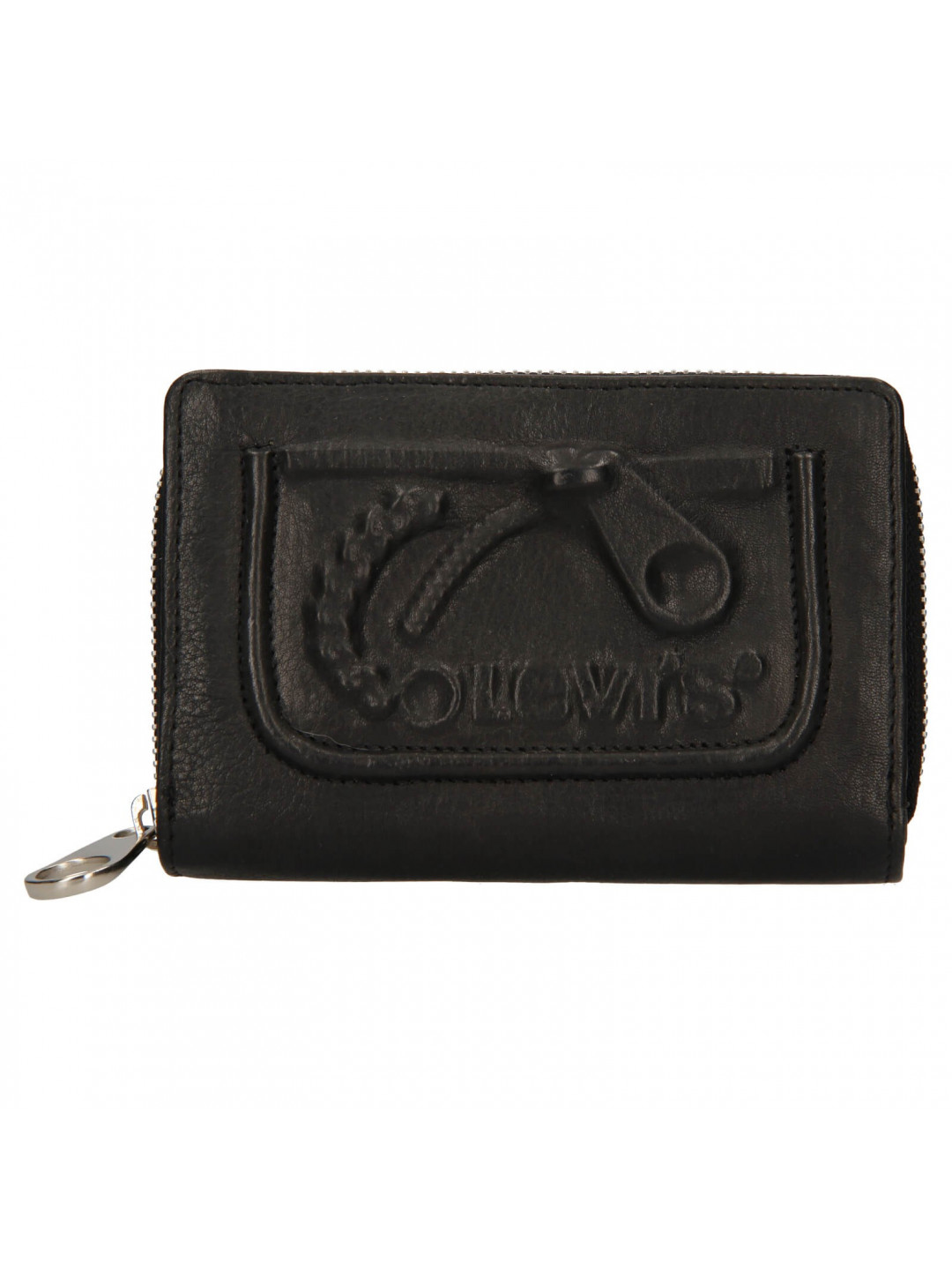 Dámská kožená peněženka Levis Emma – černá