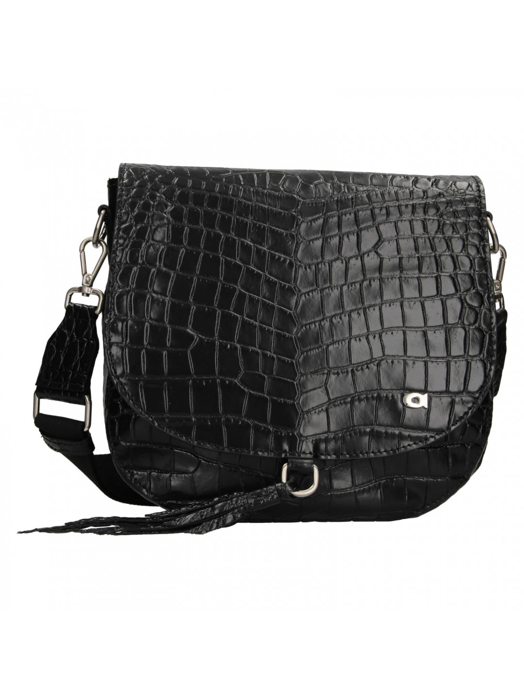 Luxusní dámské kožené crossbody Daag Kaila přírodní kůže černá
