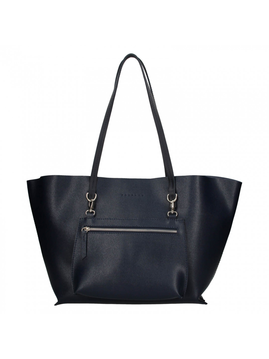Dámská kožená kabelka Facebag 2v1 – tmavě modrá