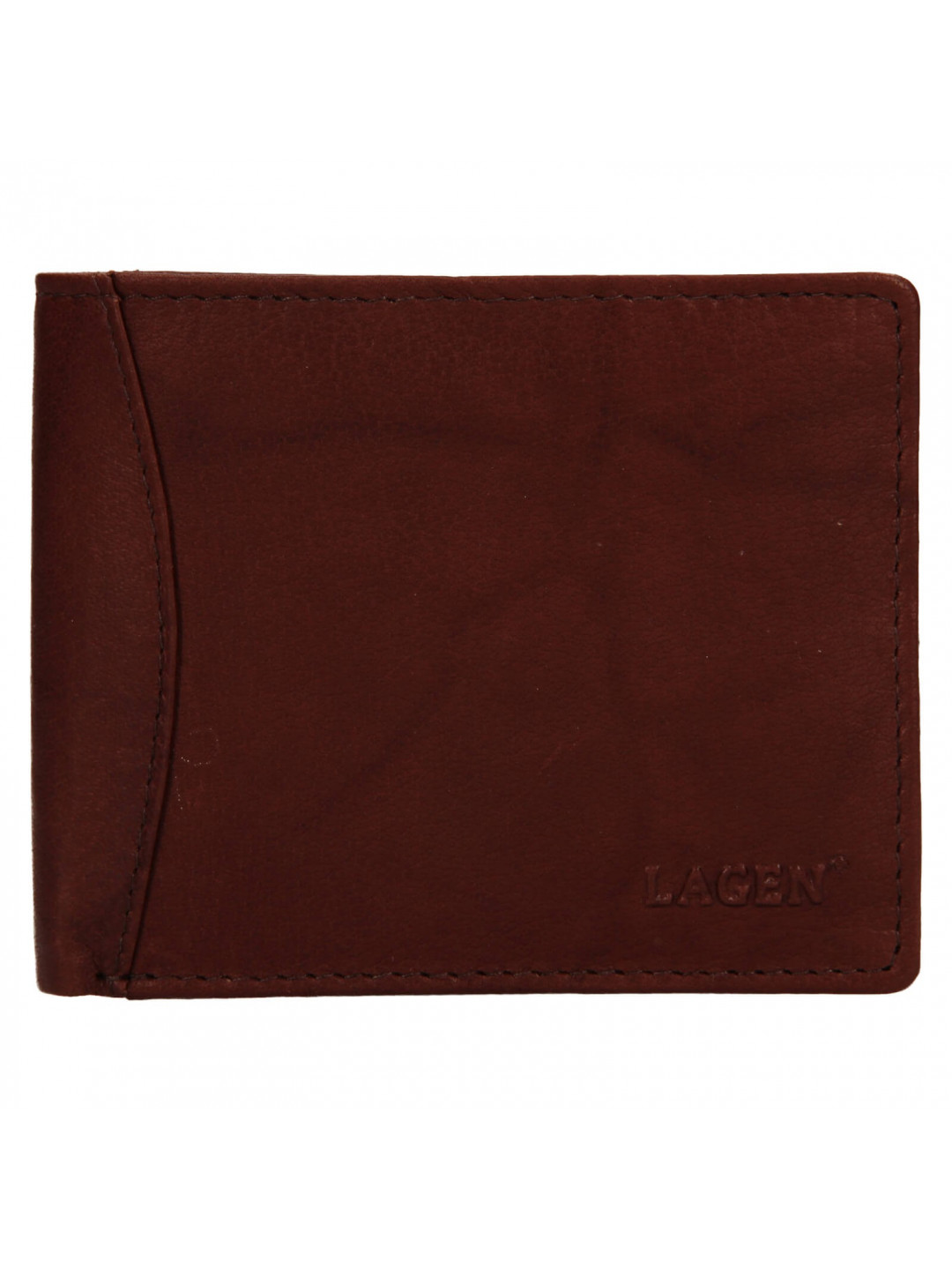 Pánská kožená peněženka Lagen Felixe – hnědá