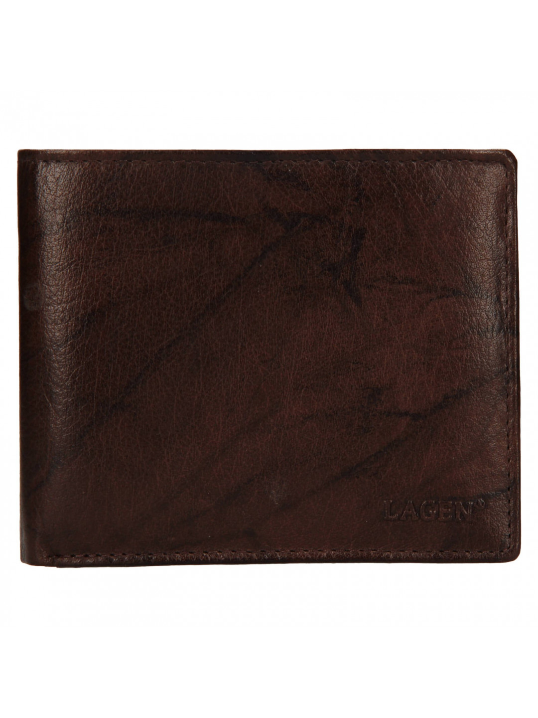 Pánská kožená peněženka Lagen Niklas – hnědá
