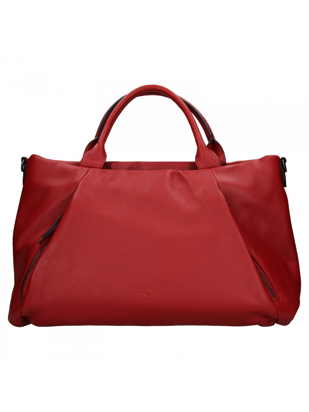 Elegantní dámská kožená kabelka Katana Stella – tmavě červená