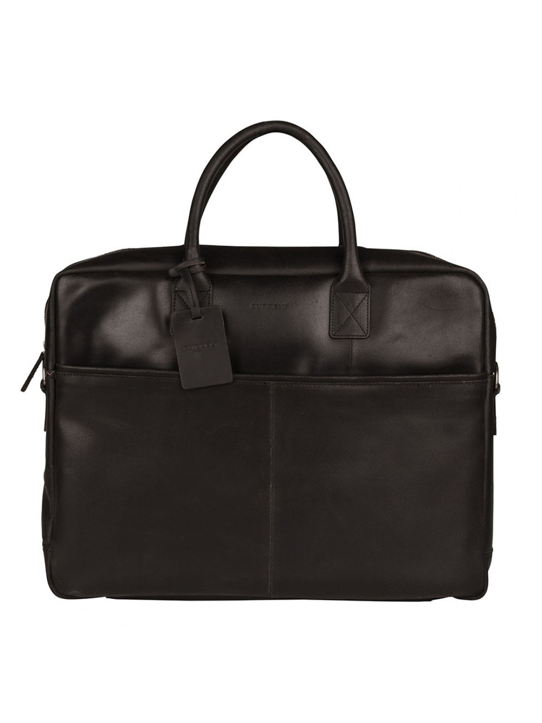 Pánská kožená taška na notebook Burkely Max – černá