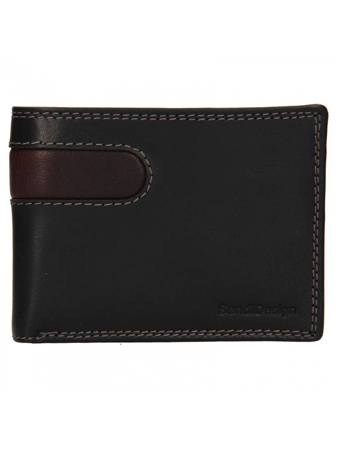 Pánská kožená peněženka SendiDesign Didier – černá