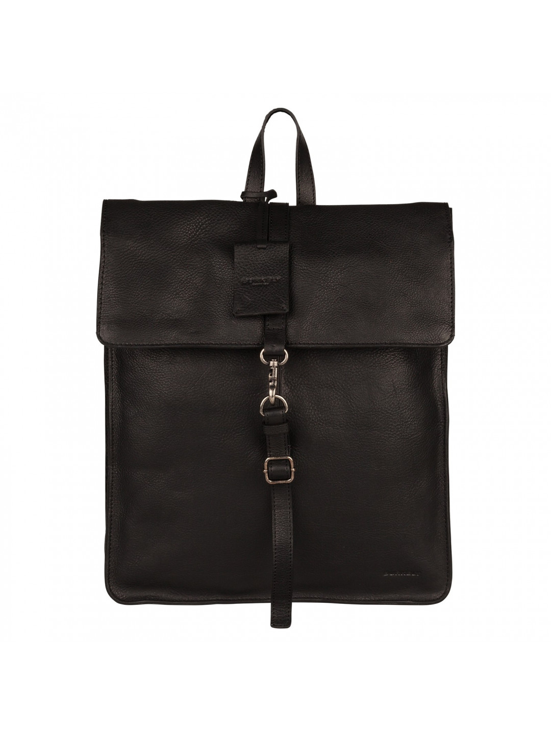 Trendy kožený batoh Burkely Alm – černá
