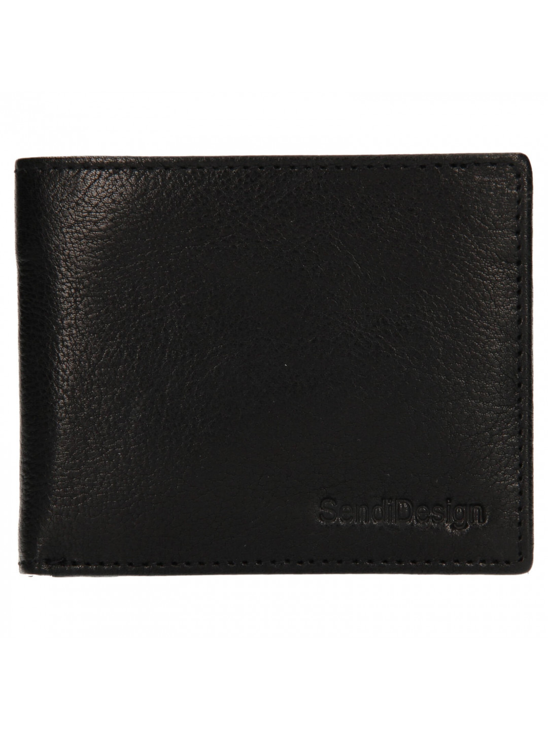 Pánská kožená peněženka SendiDesign Igor – černá