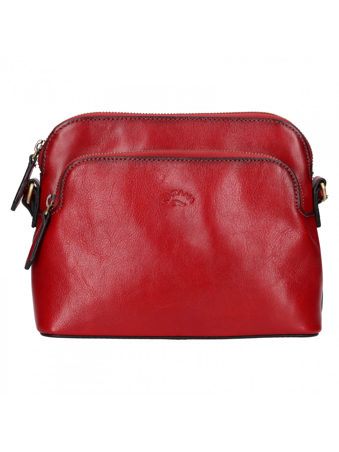 Kožená dámská crosbody kabelka Katana Kaise – červená