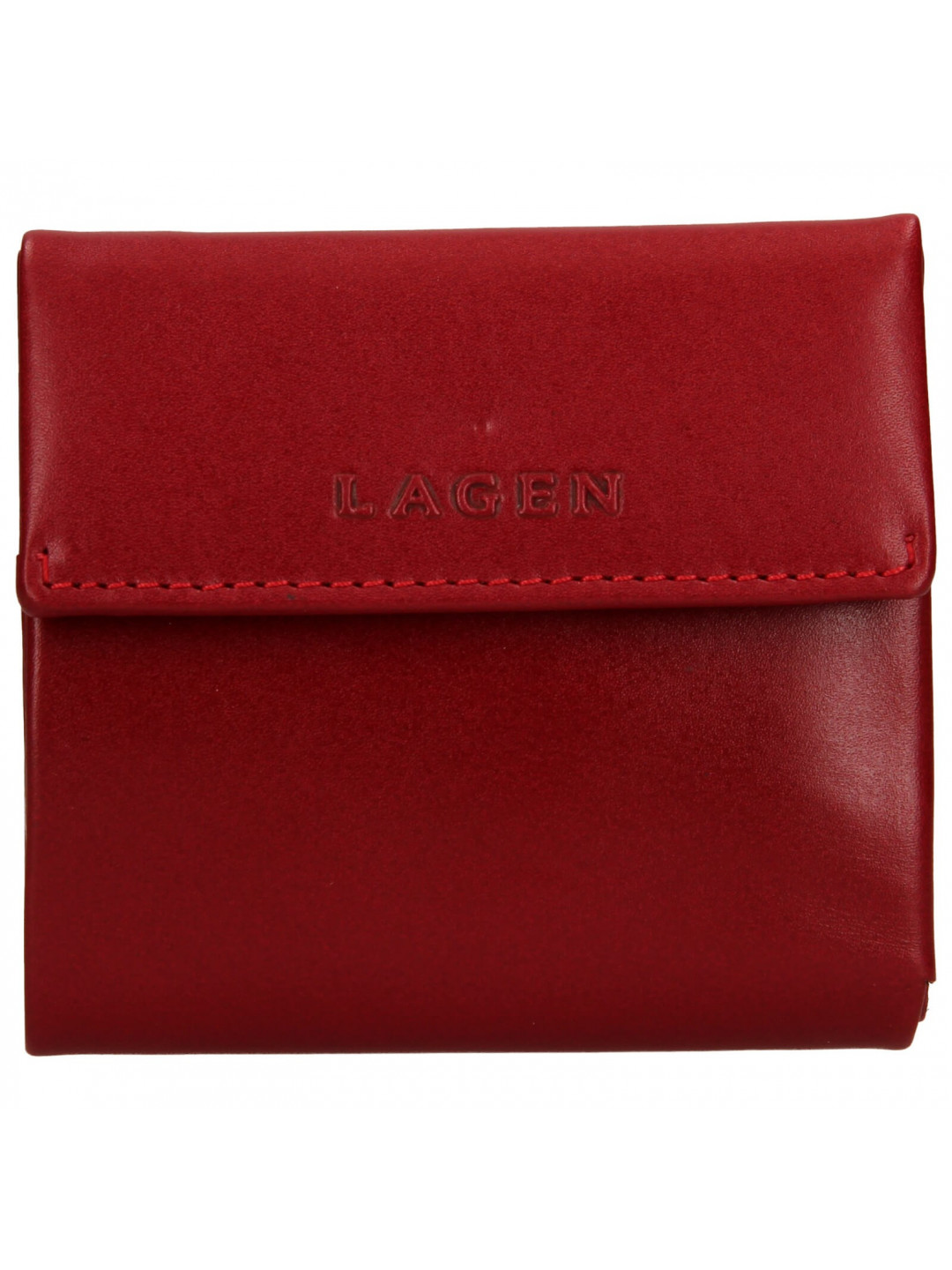 Dámská kožená peněženka Lagen Aneta – červená