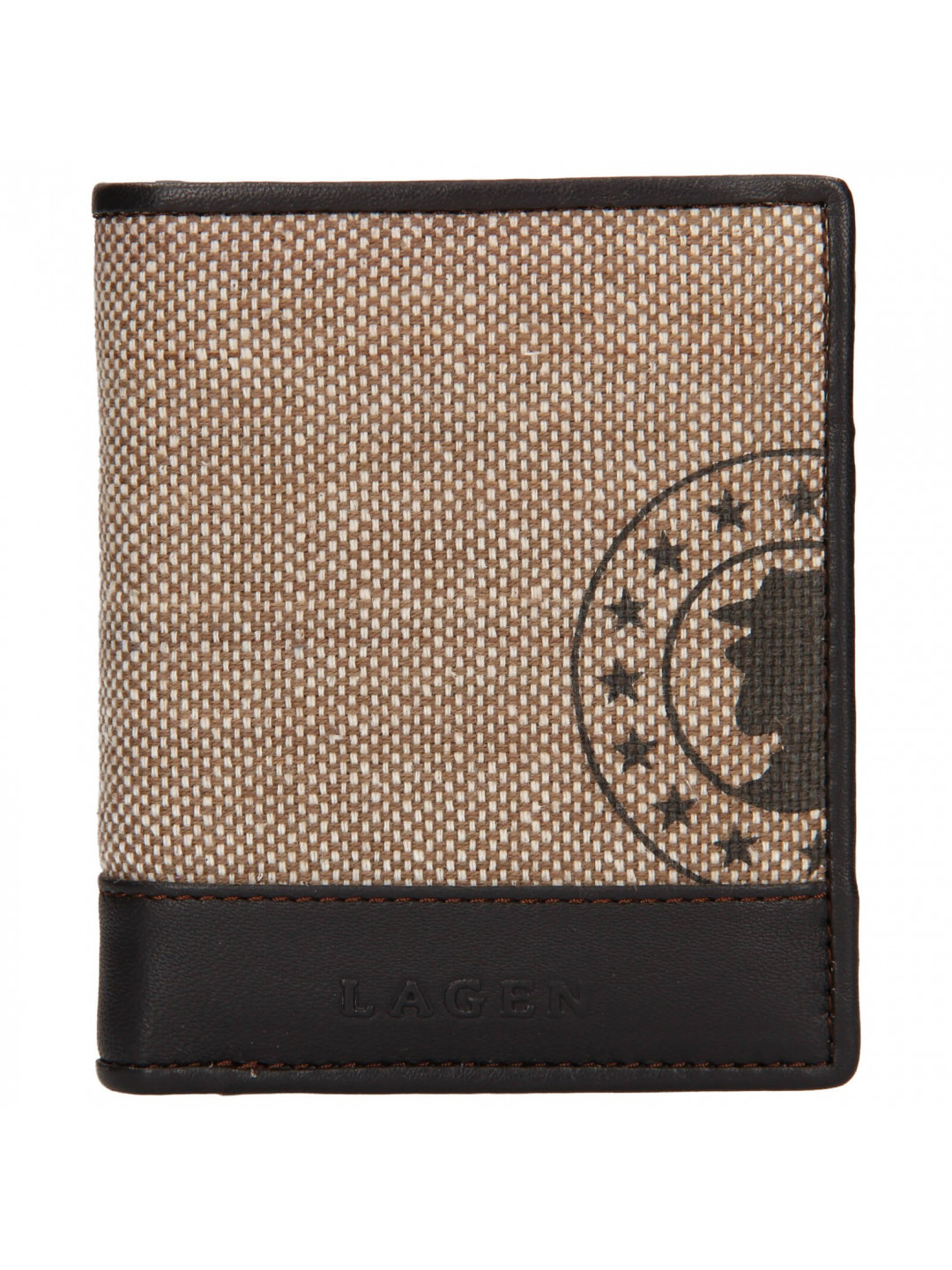 Pánská kožená peněženka Lagen Adam – hnědá