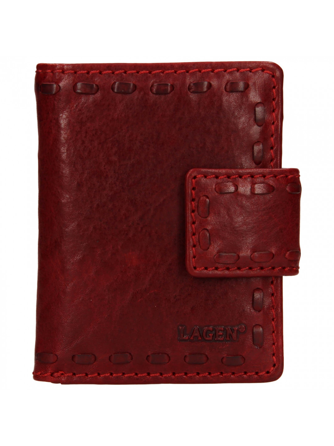Dámská kožená peněženka Lagen Luren – červená