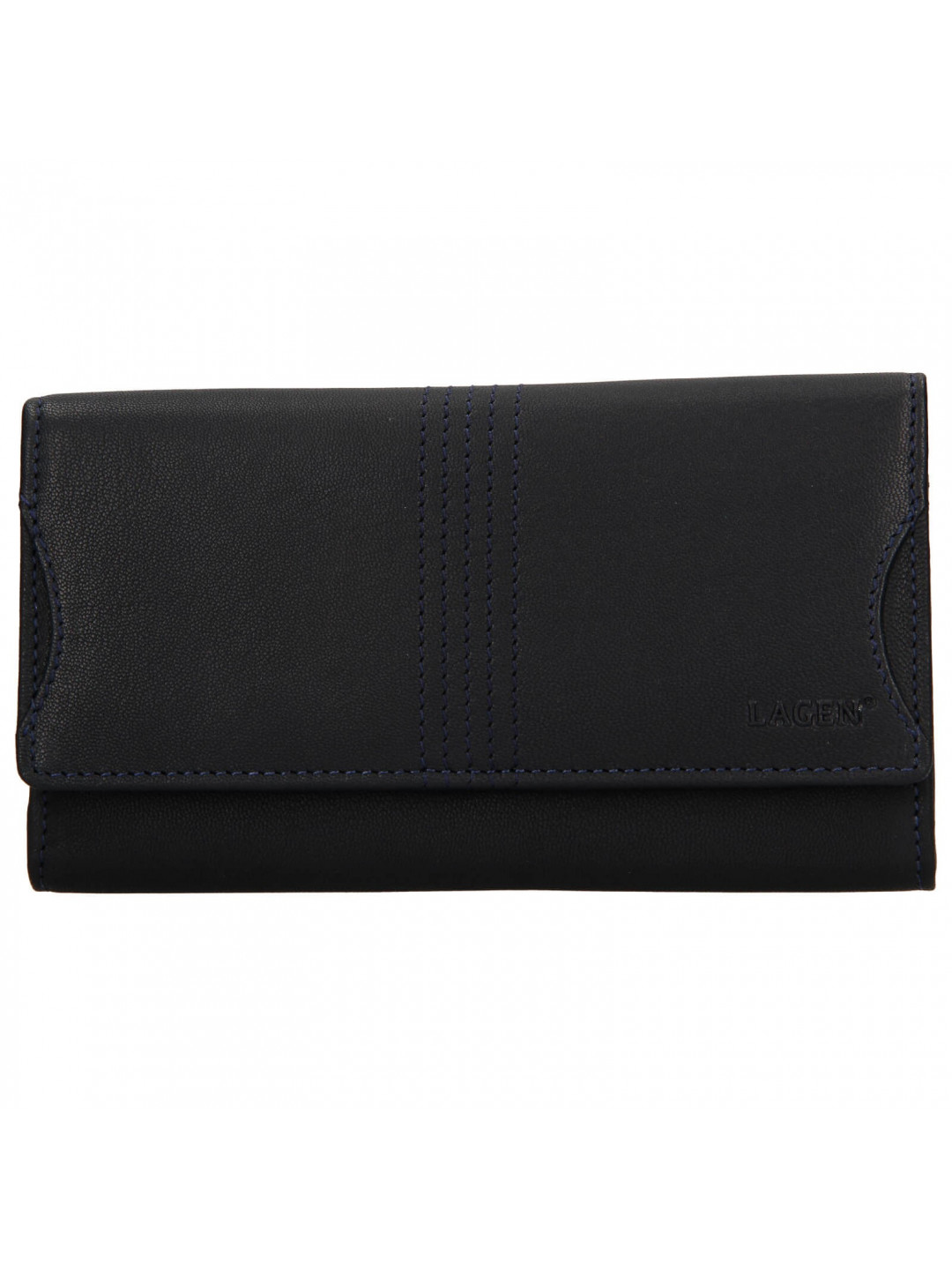 Dámská kožená peněženka Lagen Sarah – modrá