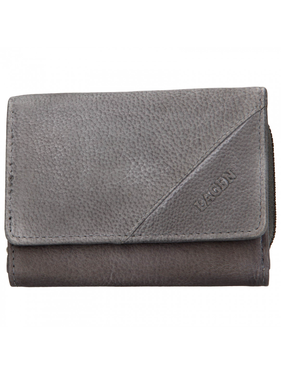 Dámská kožená peněženka Lagen Norra – šedá