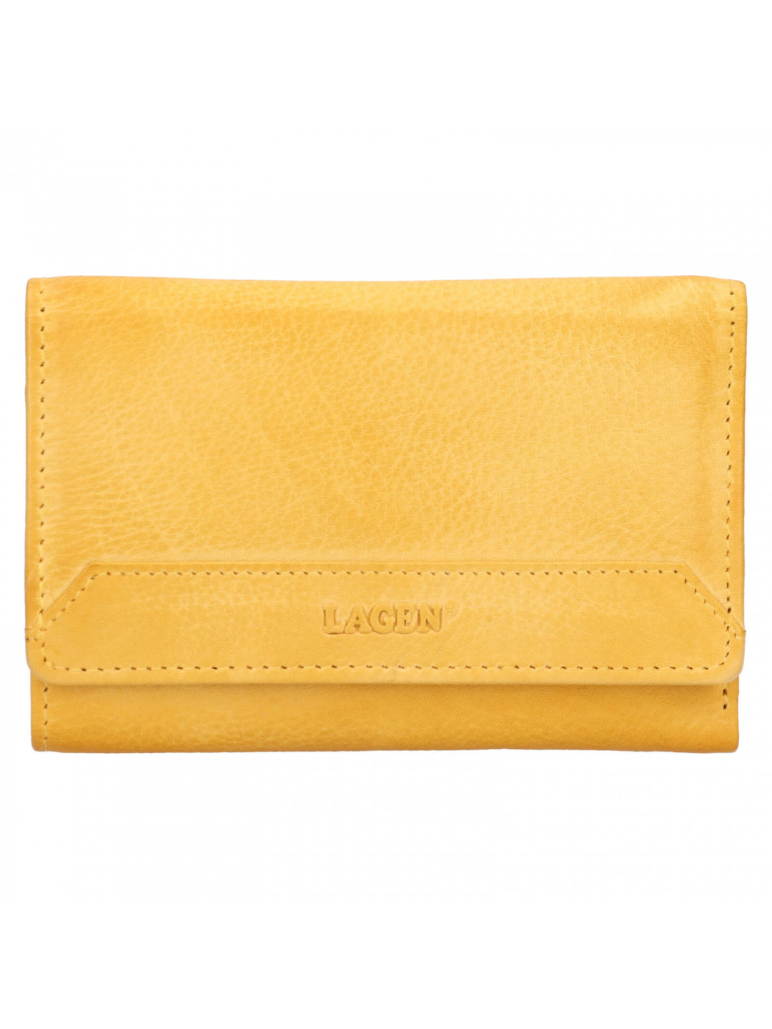 Dámská kožená peněženka Lagen Denisa – žlutá