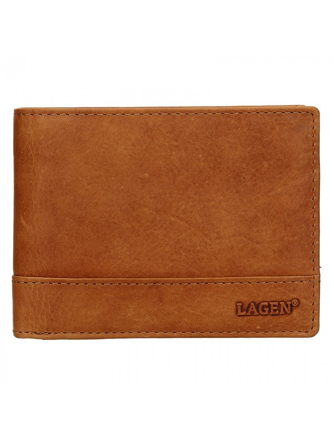 Pánská kožená peněženka Lagen Dusans – světle hnědá