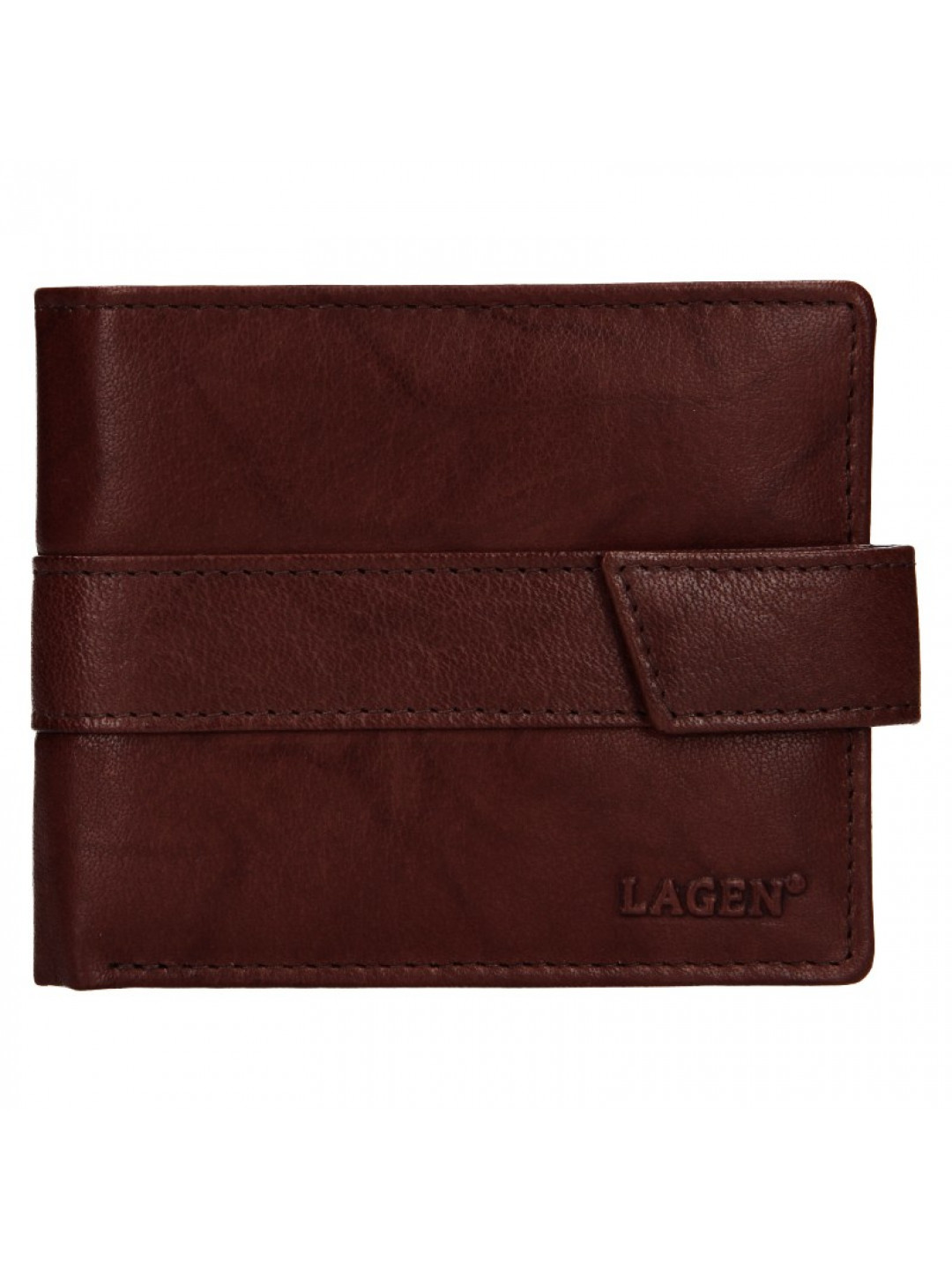 Pánská kožená peněženka Lagen Marian – hnědá