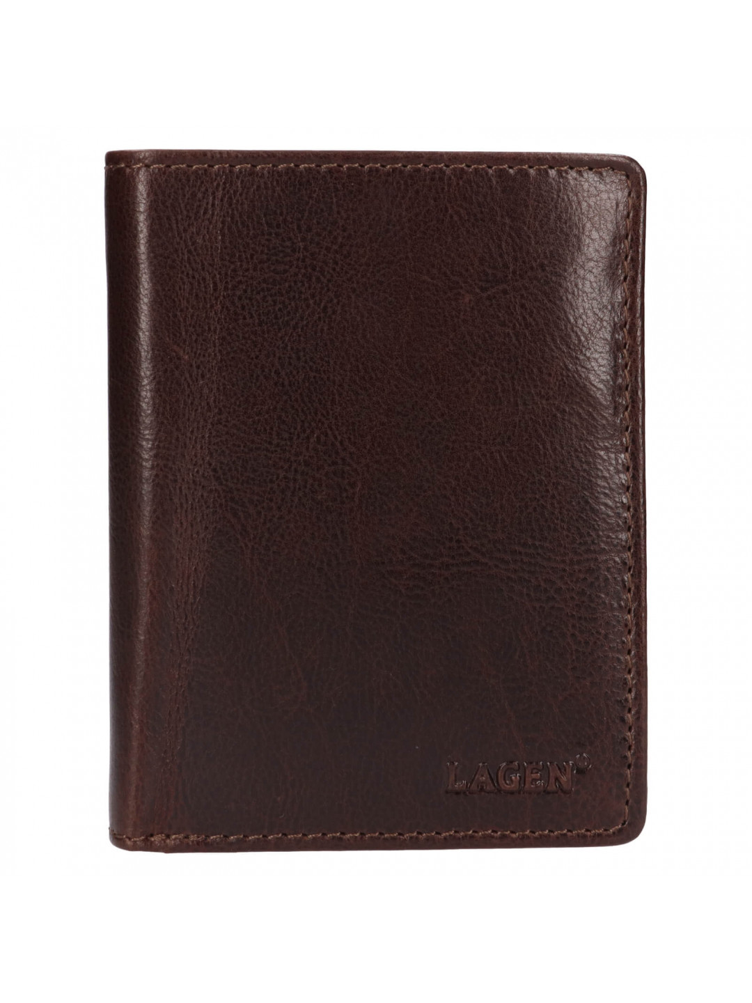 Pánská kožená peněženka Lagen Apolos – tmavě hnědá