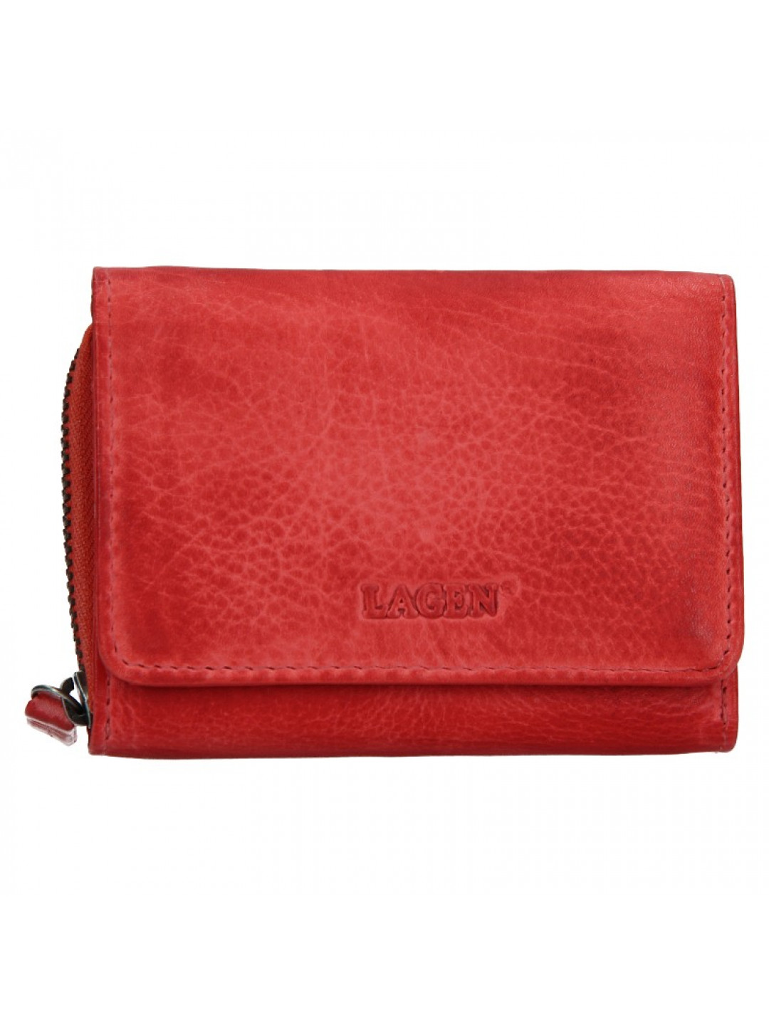 Dámská kožená peněženka Lagen Viola – červená