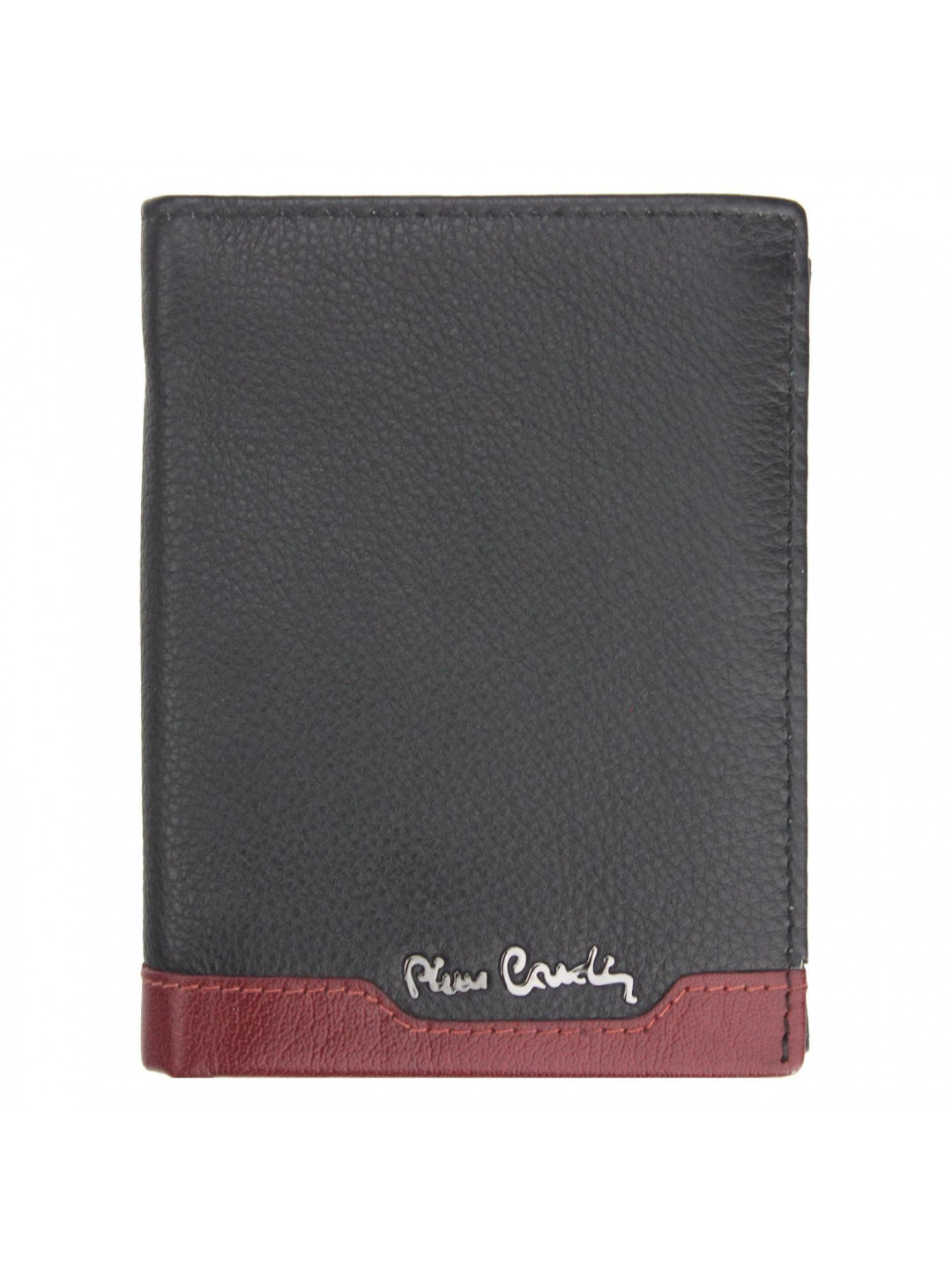 Pánská kožená peněženka Pierre Cardin Joe – černo-červená