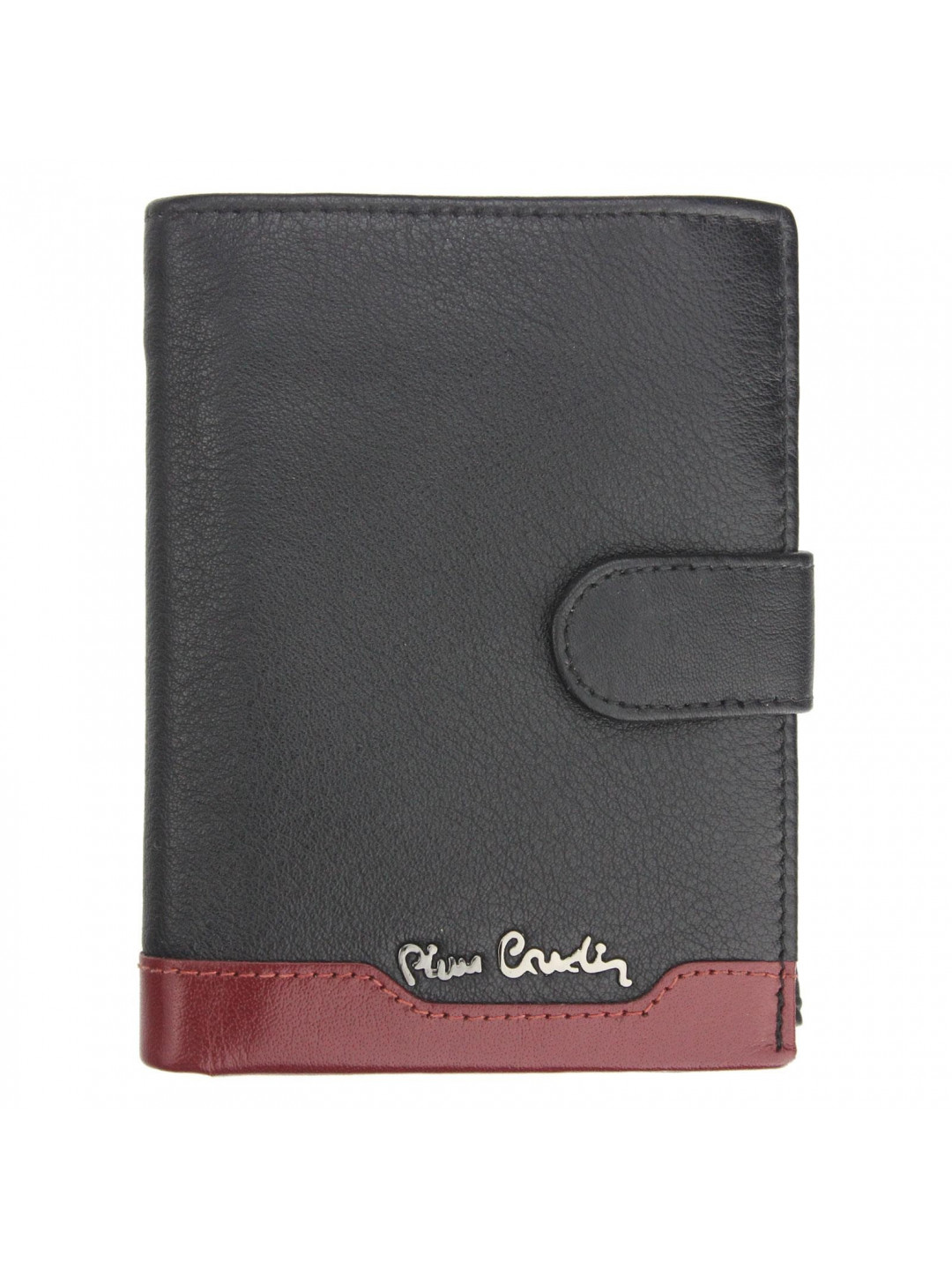 Pánská kožená peněženka Pierre Cardin Peter – černo-červená