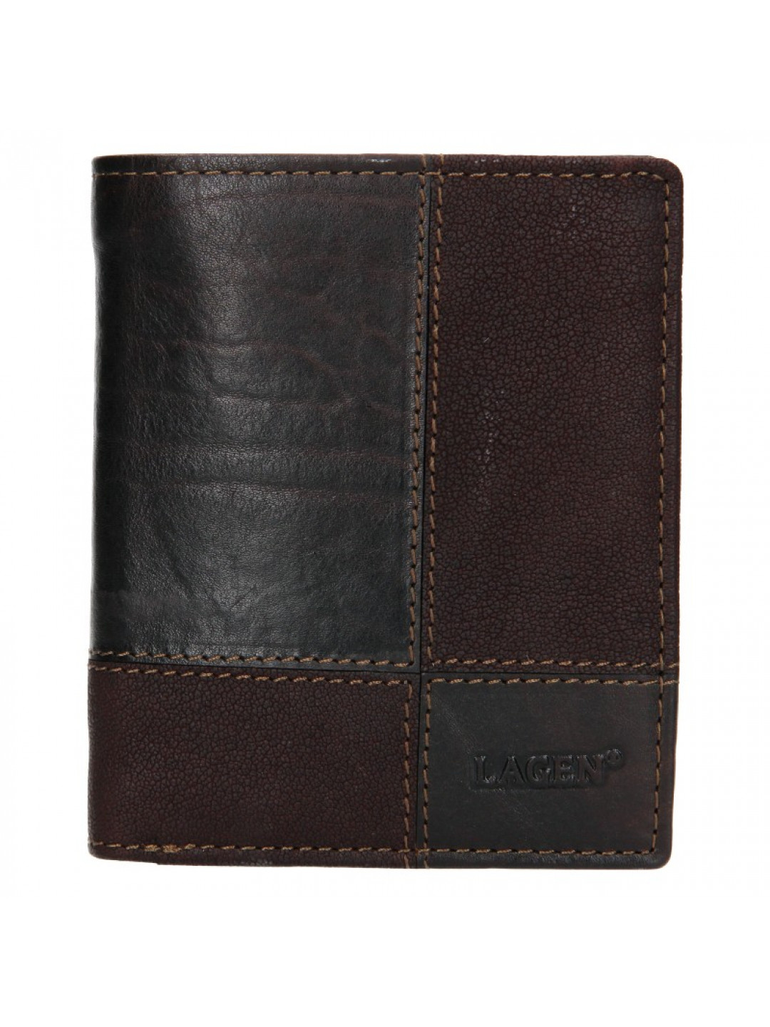 Pánská kožená peněženka Lagen Apolo – tmavě hnědá