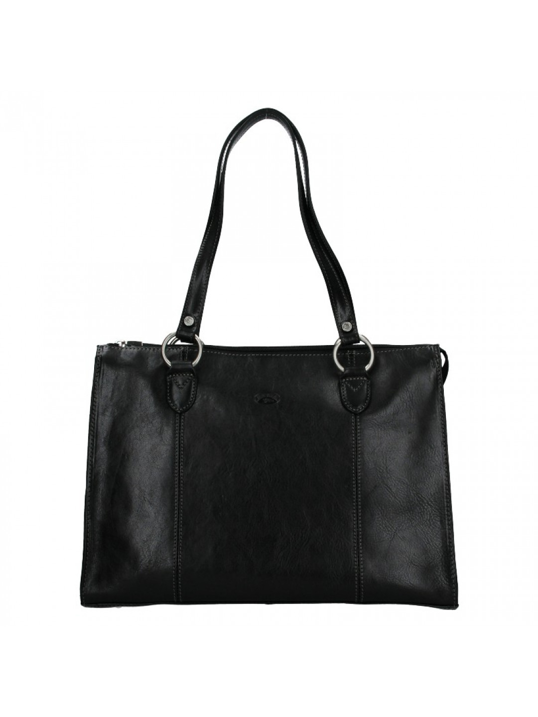 Elegantní dámská kožená kabelka Katana Jarusk – černá