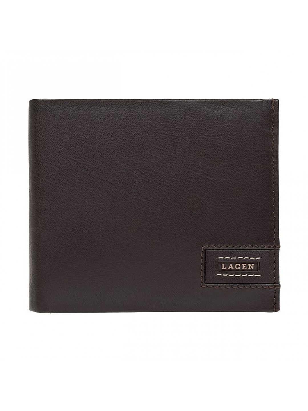 Pánská kožená peněženka Lagen Amadus – černo-béžová