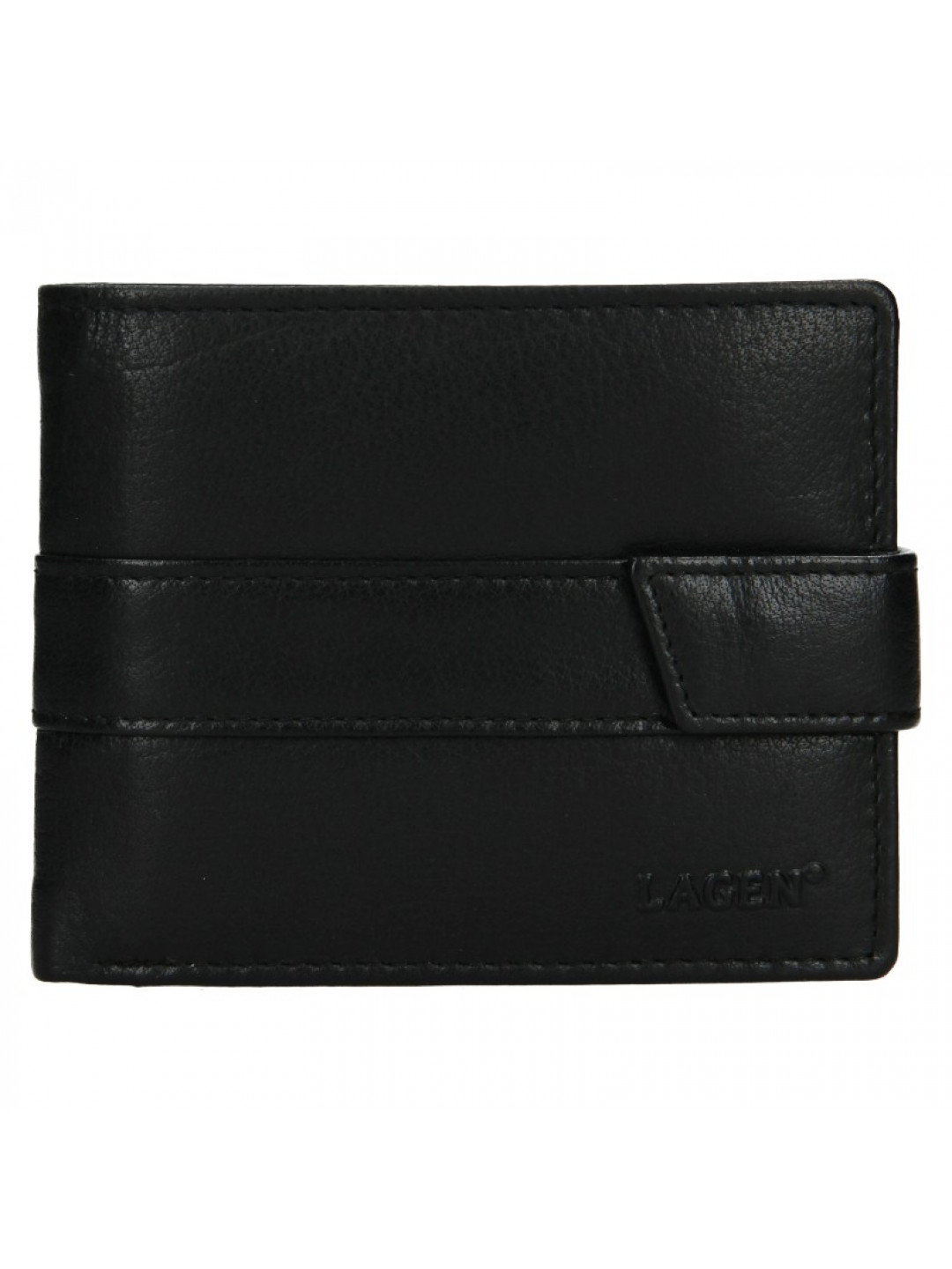 Pánská kožená peněženka Lagen Aleš – černá