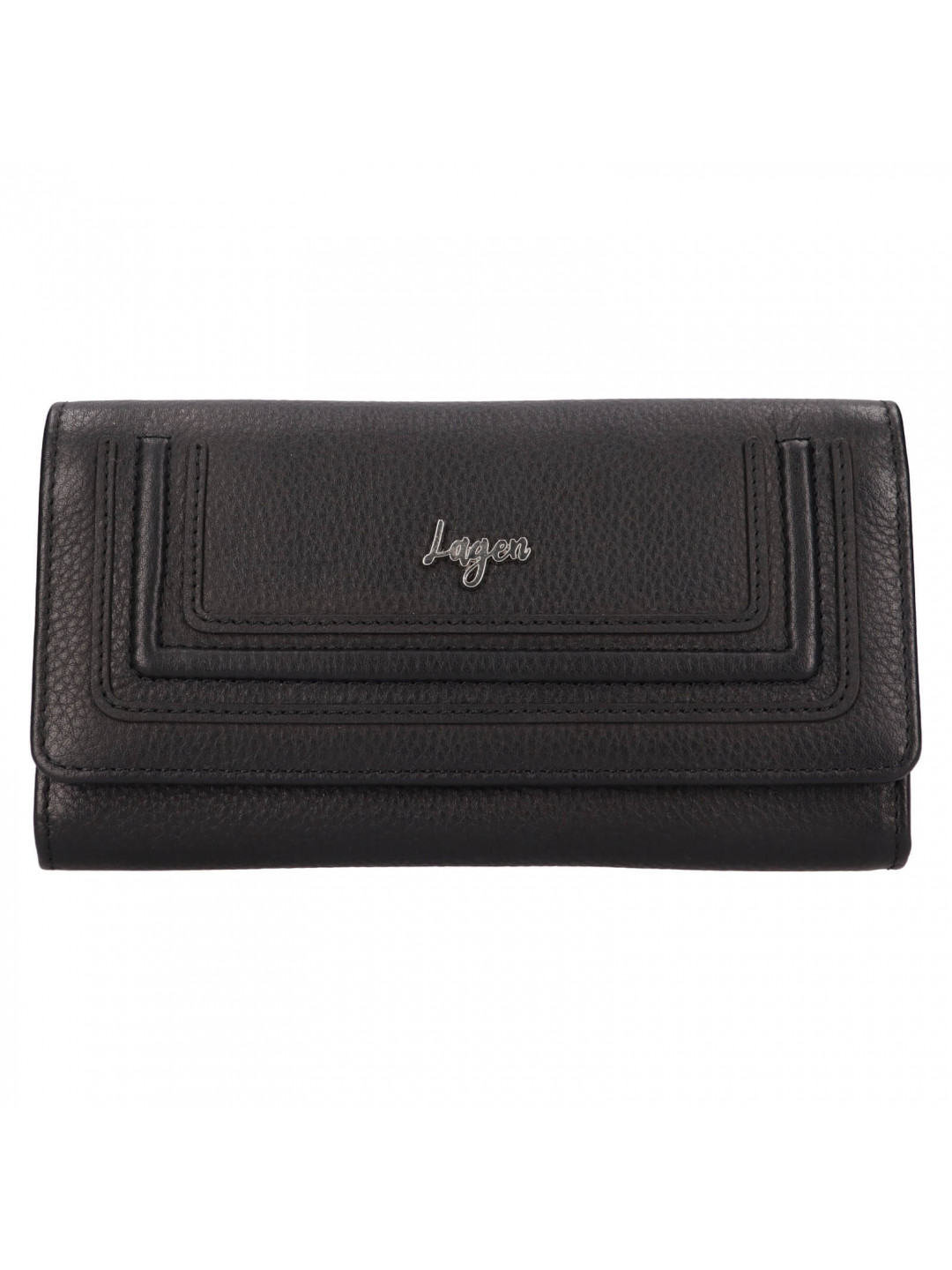 Dámská kožená peněženka Lagen Arvína – černá