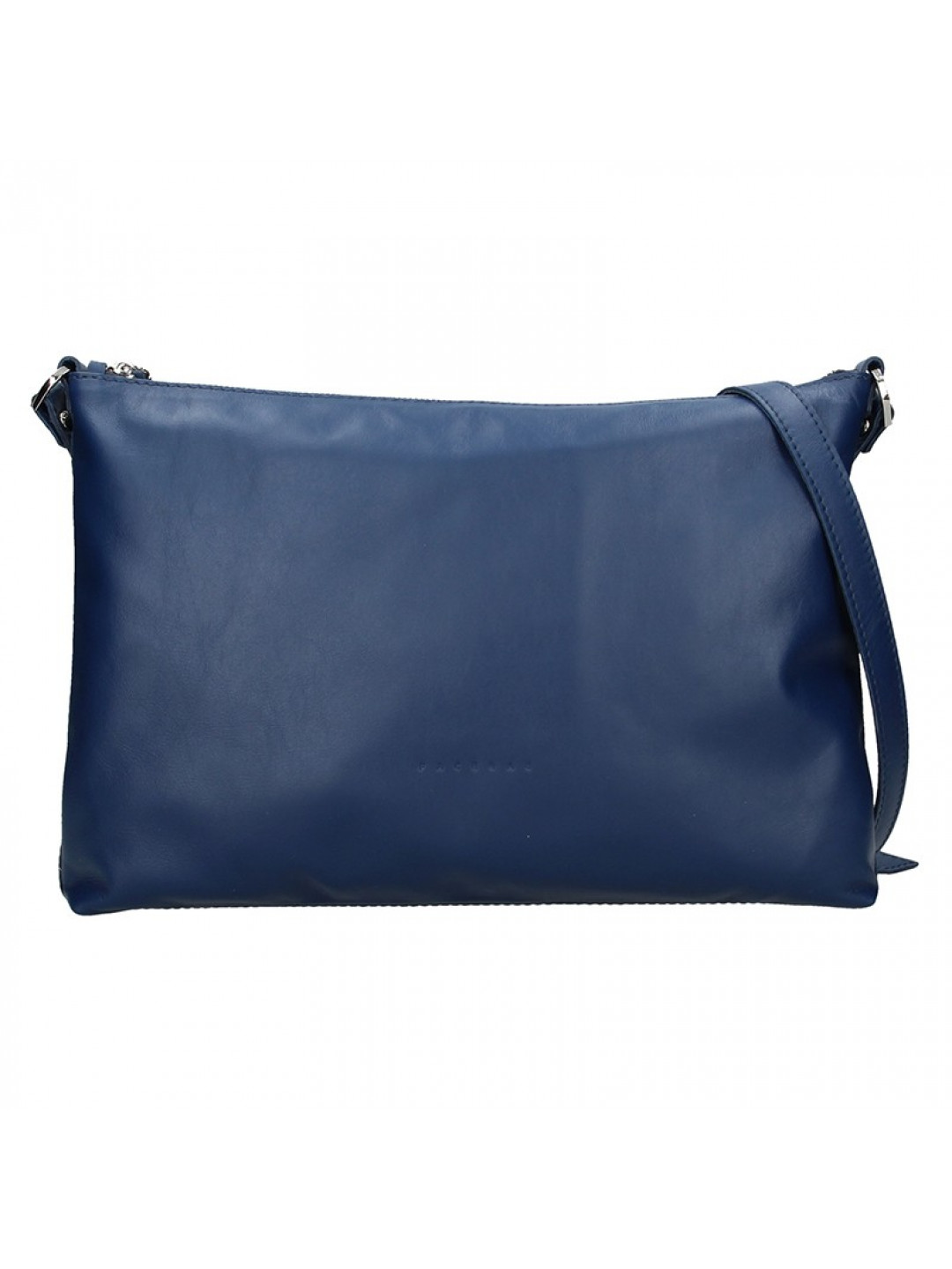 Trendy dámská kožená crossbody kabelka Facebag Elesna – modrá