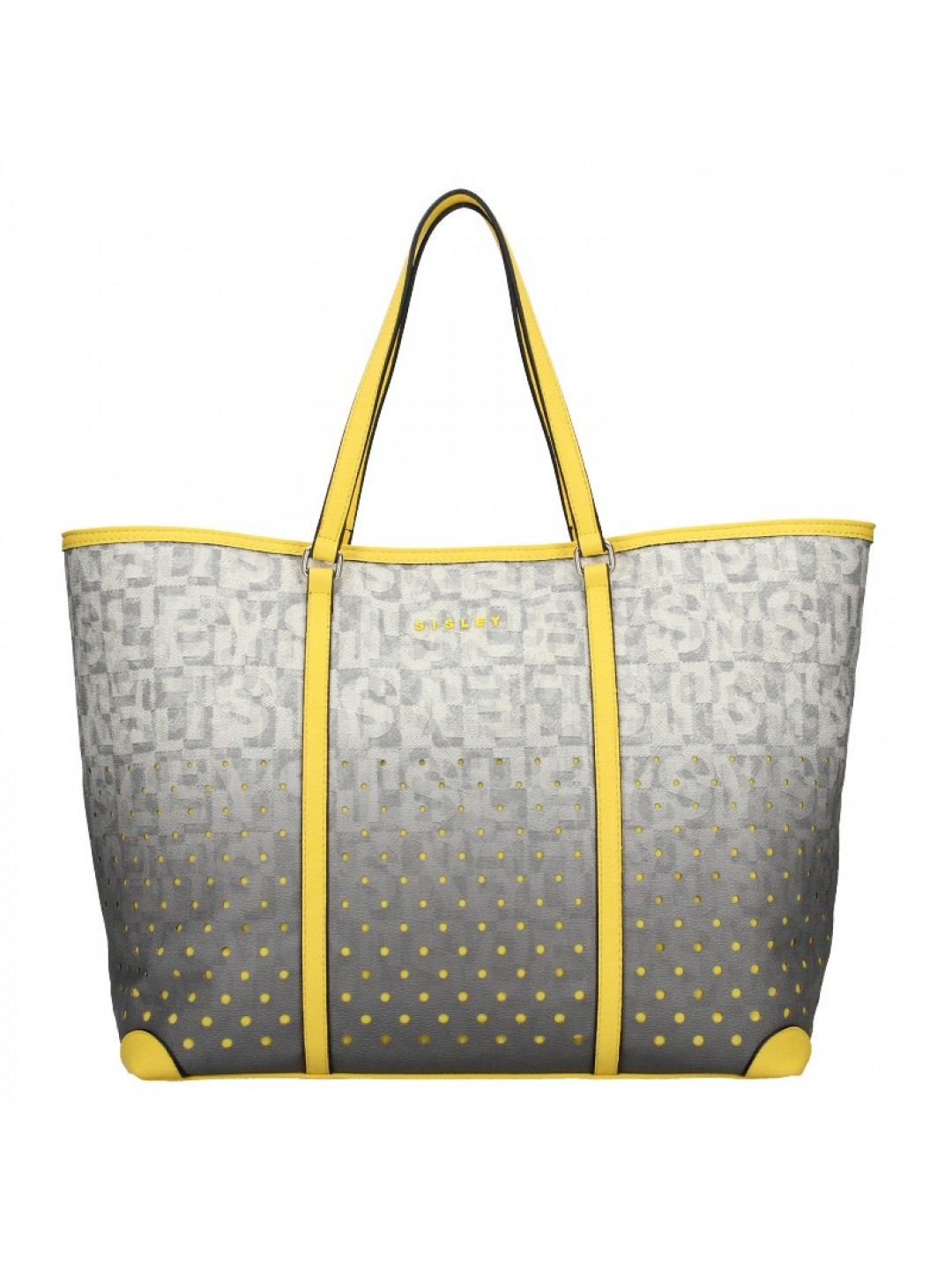Dámská kabelka Sisley Radka – šedo-žlutá