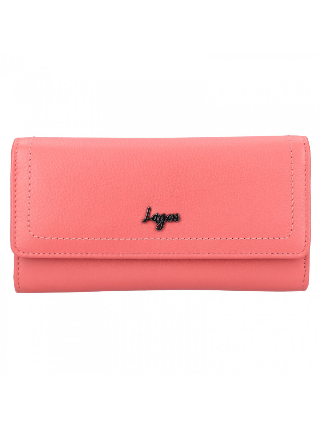 Dámská kožená peněženka Lagen Agda – růžová