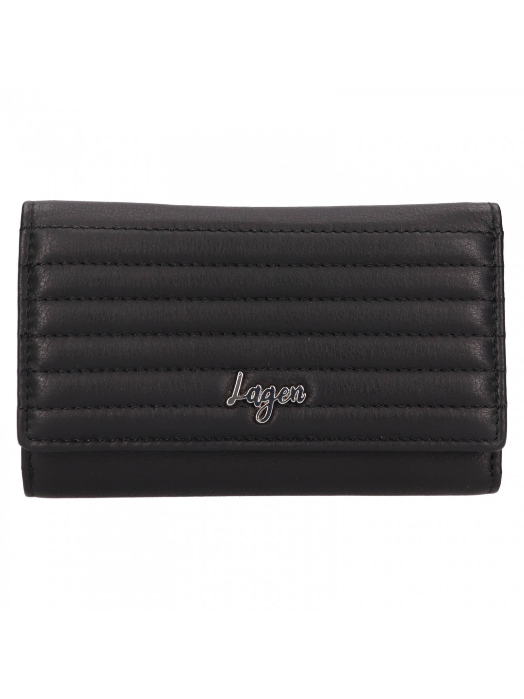 Malá dámská kožená peněženka Lagen Annika – černá