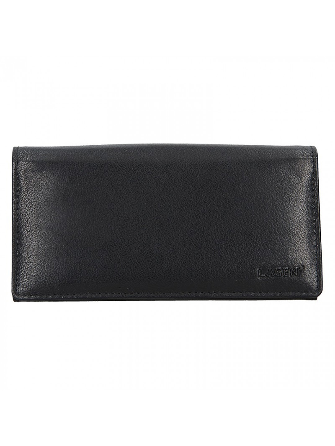 Číšnická kožená peněženka Lagen Menole – černá