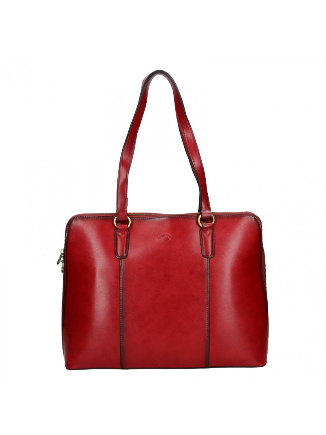Elegantní dámská kožená kabelka Katana Apolens – červená