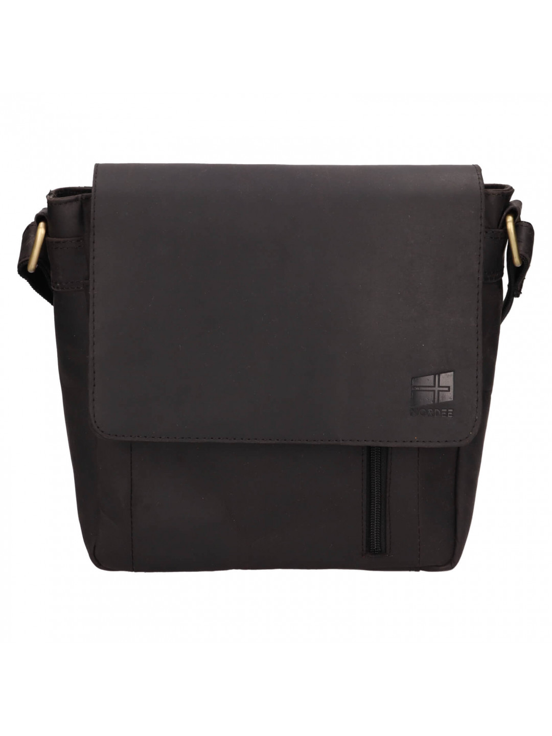 Pánská kožená taška přes rameno Nordee Kell – černá