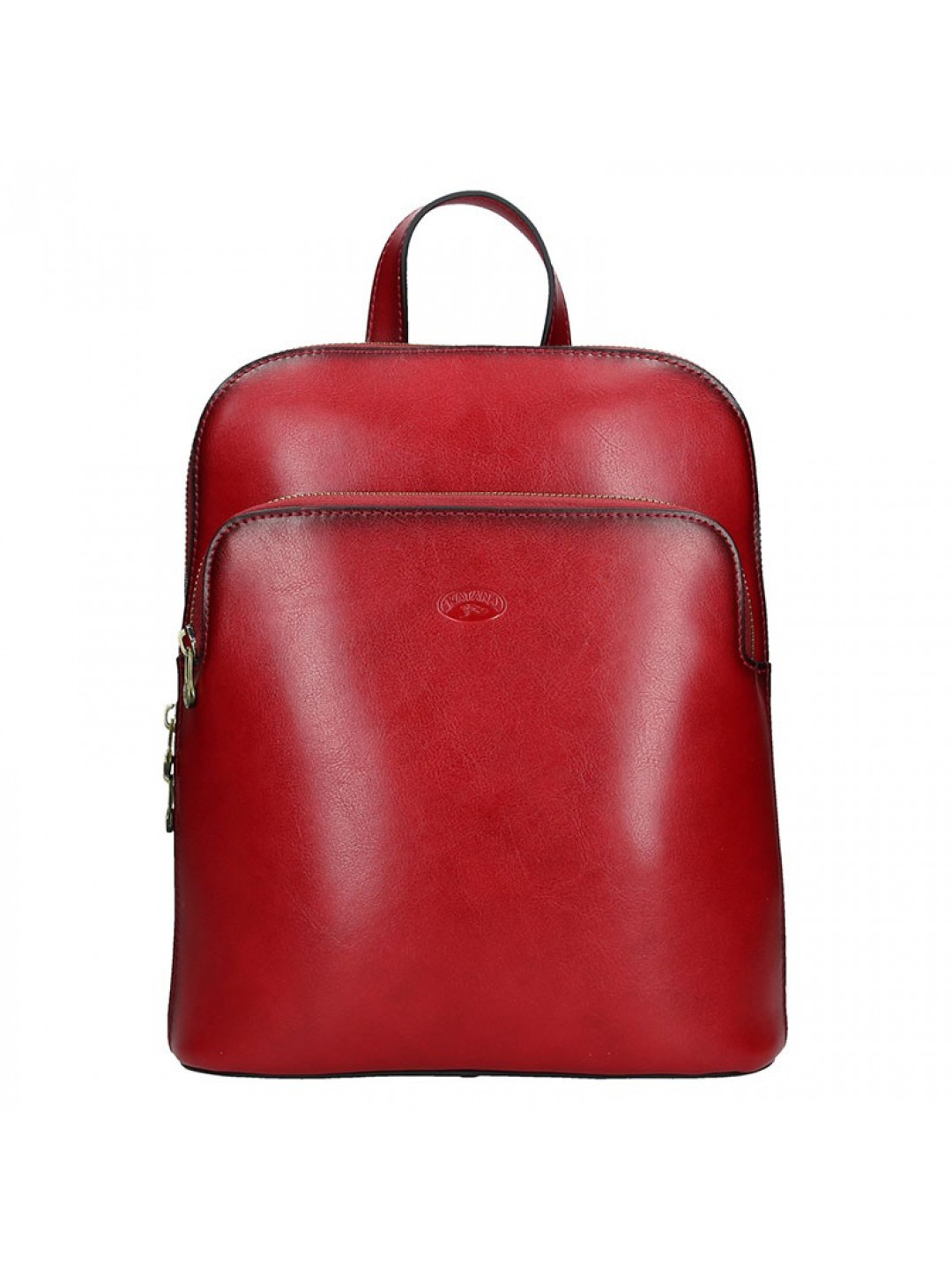 Dámský kožený batoh Katana Alens – červená